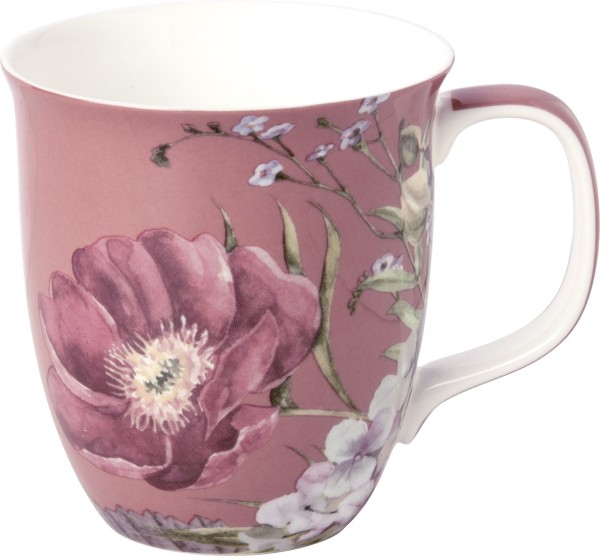 Becher mit Henkel BELLES FLEURS OLD ROSE